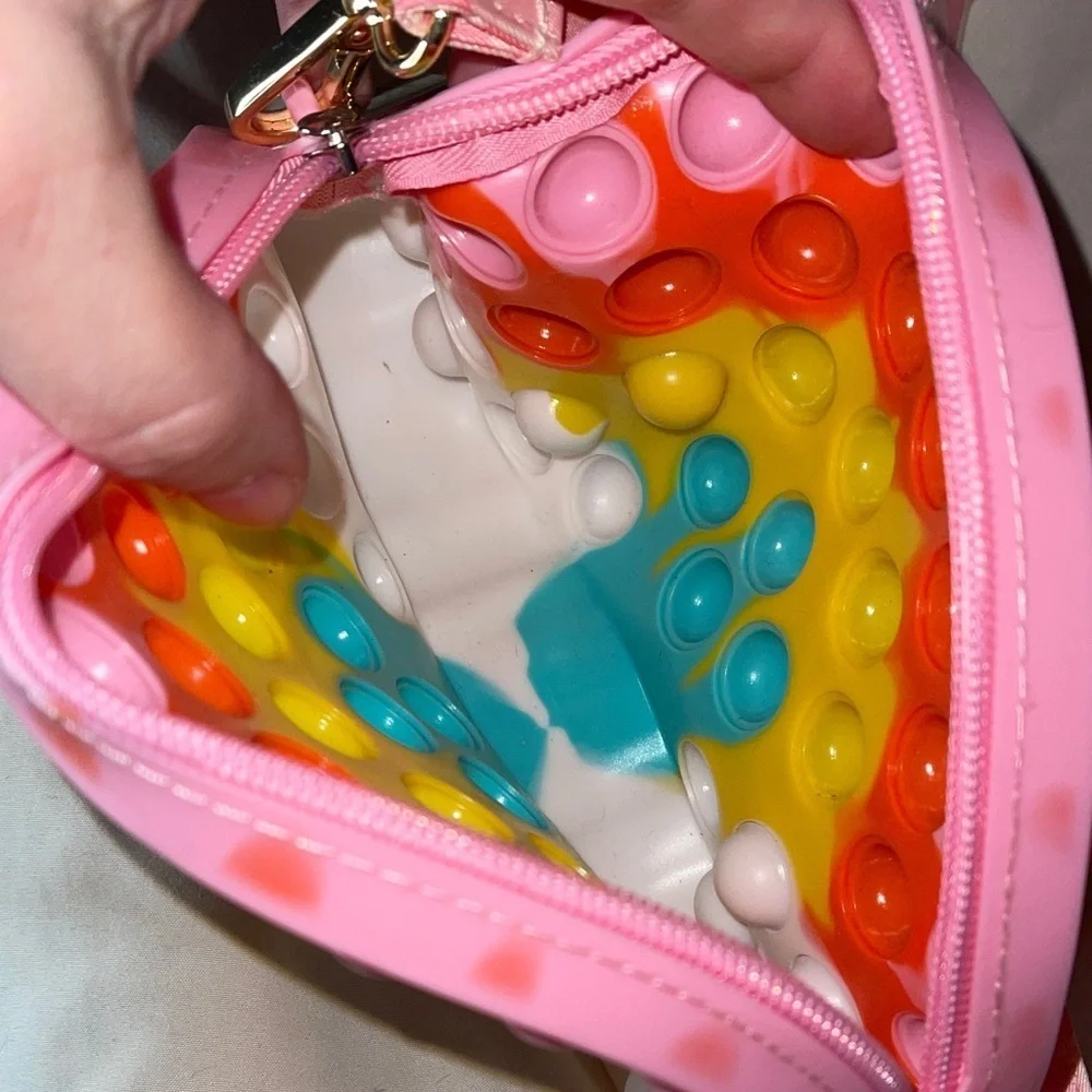 Rainbow Pop Fidget Purse for Kids